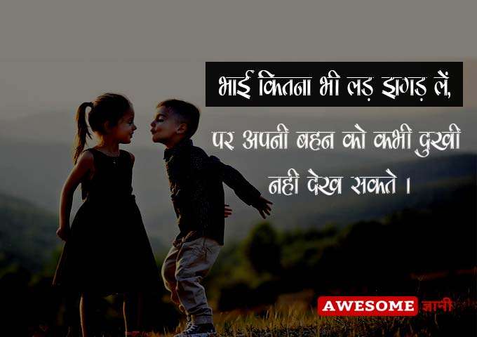 Brother sister lines in hindi
